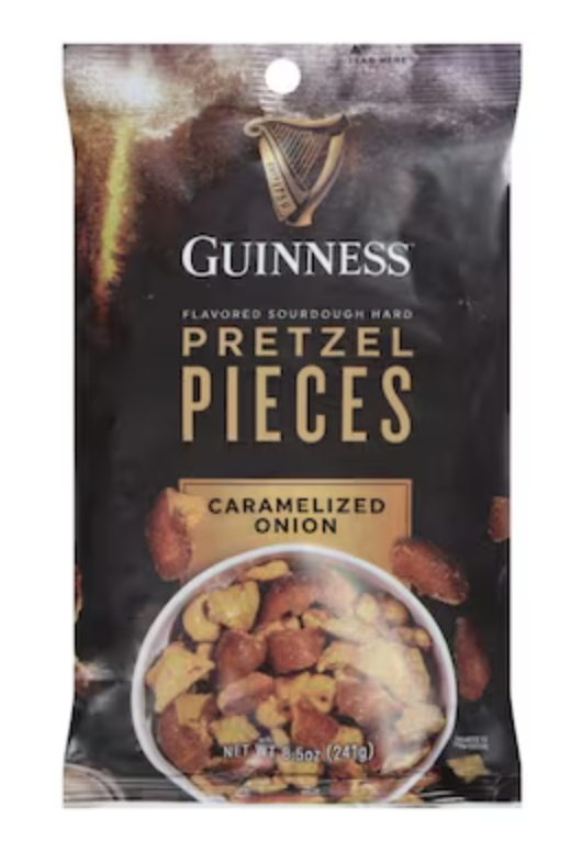 Guinness Pretzel Pieces Caramelized Onion