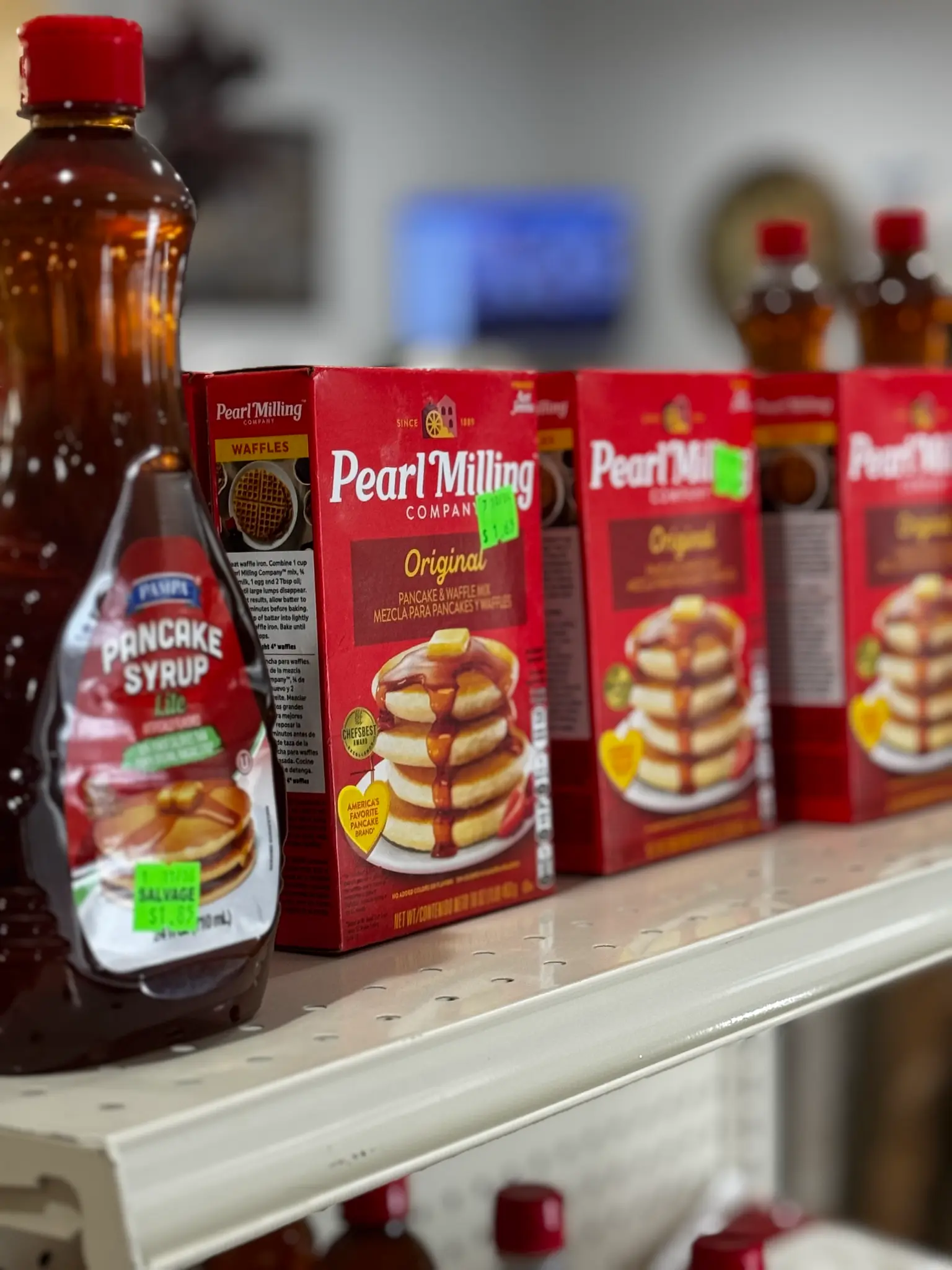 Pearl Milling pancake and syrup products